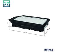 MAHLE LX 3538 Air filter