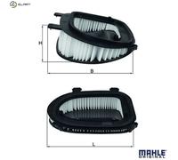 MAHLE LX 3541 - Air Filter Car - Engine