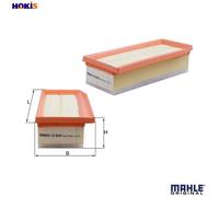 Mahle Air Filter fits RENAULT Clio Mk4 0.9 TCe 1.2 TCe 1.5 dCi