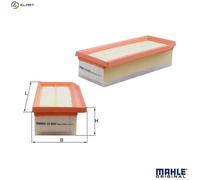 Mahle Air Filter fits RENAULT Clio Mk4 0.9 TCe 1.2 TCe 1.5 dCi
