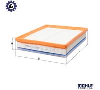 Air filter Filter Insert LX 3987 MAHLE for PEUGEOT VW FIAT MERCEDES-BENZ FORD DS