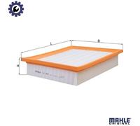 MAHLE LX405 Air Filter Insert 267.5mm Length Fits VW Golf Golf Van Vento