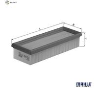MAHLE LX 454 - Air Filter Car - Engine