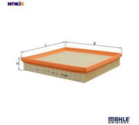 Air Filter LX500 Mahle 1247404 13711247405 1247405 13721247404 13721247405 New