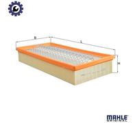 MAHLE LX536 Air Filter Insert 359mm Length Fits Daewoo Mercedes Ssangyong Tata
