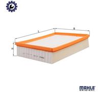 Air filter Filter Insert LX 537 MAHLE for VW TRANSPORTER / CARAVELLE Mk IV Bus