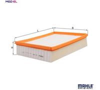 Mahle Original Air Filter Insert LX 537 - for VW Transporter / Caravelle Mk IV Bus