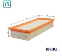 MAHLE LX54 Air Filter Insert 336.5mm Length 56.9mm Height Fits Audi Jeep VW