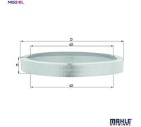 MAHLE LX 61 - Air Filter Car - Engine