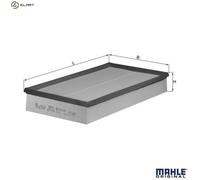MAHLE LX637 Air Filter Insert 353mm Length 57mm Height Service Fits Volvo S80