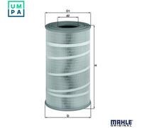 Mahle Original Air Filter Insert LX7210/7 – 256 mm outer diameter, 458 mm height – Fits MAN
