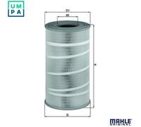 Mahle Original Air Filter Insert LX7210/7 – 256 mm outer diameter, 458 mm height – Fits MAN