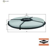 Air filter Filter Insert LX 729 KNECHT for TOYOTA STARLET COROLLA Liftback