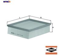 MAHLE ORIGINAL LX 742/2 Air filter