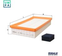 Air Filter LX798/1 Mahle 1058022 1072246 1319573 1319615 3S419601AA 70365347 New