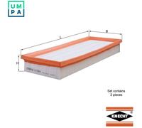 2x Air filter Filter Insert LX 804/S KNECHT for MERCEDES-BENZ PUCH