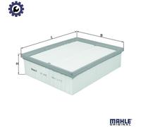 Air filter Filter Insert LX 819 KNECHT for AUDI SEAT