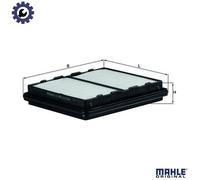 Mahle Original Air Filter LX 848 - Fits Honda CRX EE8 1.6 (89–92) - 17220P07000/17220P07T00