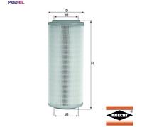 MAHLE LX 855 - Air Filter Car - Engine