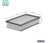 Air Filter fits VW TRANSPORTER Mk5, Mk6 2.0D 2009 on Mahle 7E0129620A 7H0129620A