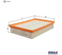 Mahle Air Filter LX927 Mercedes E Class w210 - OE Matching Fit & Quality