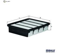 Air Filter fits FORD RANGER 2.5D 99 to 06 Mahle 1213440 3600772 EFA585 Quality