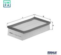 Air filter Filter Insert LX 933/2 KNECHT for RENAULT NISSAN