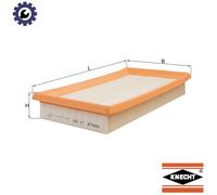 Air filter Filter Insert LX 936 KNECHT for MAZDA 6 Hatchback 6 Estate 626 Mk V