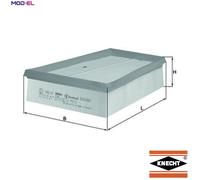 Air Filter LX957/2 Mahle 8200166615 8200371661 8200378889 76632723 Quality New