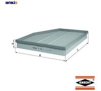 Air Filter for BMW 5 Series E60 E61 540i 545i 550i MAHLE Original 13717521023