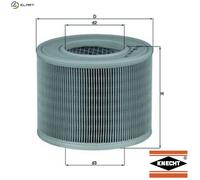Air Filter fits SAAB 9-5 YS3E 2.2D 02 to 03 D223L Mahle 04572509 4572491 Quality
