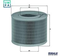 Mahle Air Filter LX986 fits Saab 9-5 - Genuine Part - Quality OE Matching Fit