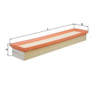 Air Filter LX1745 Mahle 1444FE 1420P0 1444FF 1420P1 1444PR