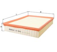 MAHLE ORIGINAL LX 1845 Air filter