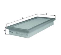 Air Filter LX2023 Mahle 13717534845 1420T3 7534845 1440E4 1440E5