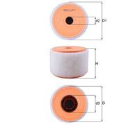 Air Filter LX2607/2 Mahle 4G0133843H 4G0133843K 70549131 79926893 Quality New