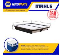 Air Filter LX2672 Mahle 16546AA090 16546AA10A 16546AA120 16546AA12A 70385167 New