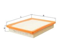 Air Filter LX2870 Mahle 1780137020 1770037250 1780137021 1770037251 1770037252
