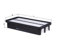 MAHLE LX3265 AIR FILTER