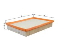 Air Filter LX443 Mahle UE70123P 5018338 EU70123 1336397 870X9601AFA