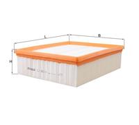 Air Filter LX593/1 Mahle 059133843 059133843A 59133843 59133843A