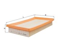 Air Filter LX936 Mahle RF2A13Z40 RF2A13Z409A RF2A13Z40A RF2A13Z40A9U RF4F13Z40