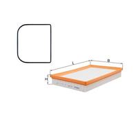 MAHLE Air Filter - LX977D