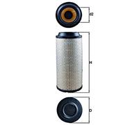 Air Filter MAHLE Fits DEUTZ-FAHR NISSAN FENDT JOHN DEERE MULTICAR Gt 11705110