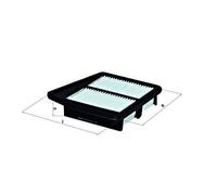 Air Filter MAHLE Fits HONDA Accord VIII 17220R60U00