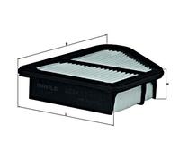 Air Filter MAHLE Fits HONDA Civic VIII 17220RSJE00