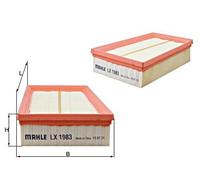Air Filter MAHLE Fits NISSAN RENAULT Qashqai +2 I X-Trail Koleos I 16546JD20B