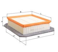Air Filter MAHLE Fits OPEL Meriva B 835075