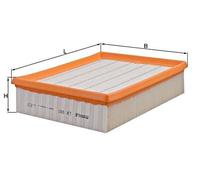 Air Filter MAHLE Fits OPEL Vectra B 834323