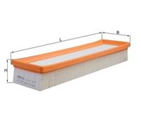 Air Filter MAHLE Fits PEUGEOT CITROEN 207 Sw C3 II 1444VL